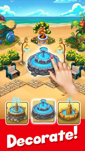 Tropic Trouble Match 3 Builder 2 تصوير الشاشة