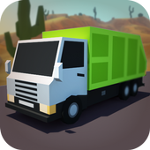 Blocky Traffic Truck icon