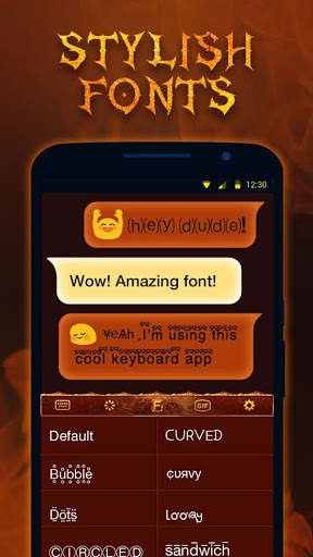 Fire Lion Keyboard Theme - Emoji & Gif screenshot 3