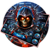 Horror Metal Skull Keyboard Theme icon