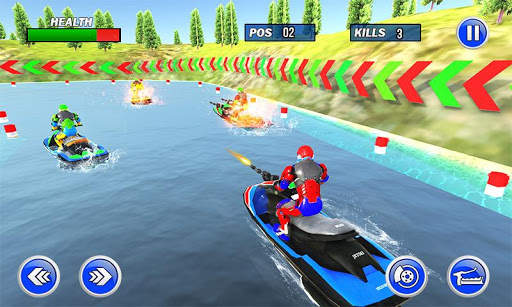Jet Ski Boat Racing: Robot Shooting Water Race screenshot 5
