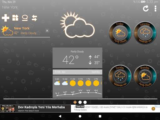 Weather Clock 3 تصوير الشاشة
