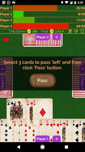 Hearts (Offline Multiplayer Card Game) screenshot 5