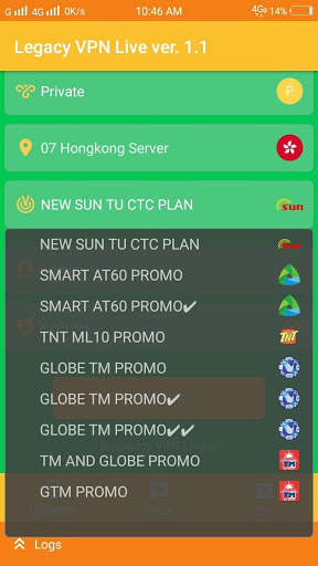 Legacy Vpn Live Pro screenshot 2