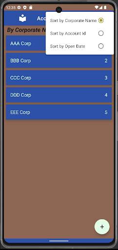 Accounts List screenshot 2