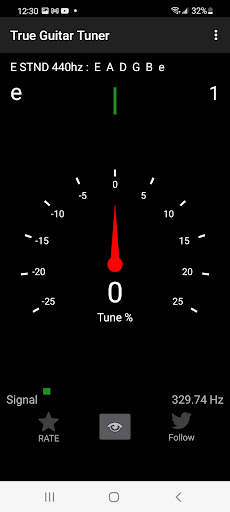 True Guitar Tuner स्क्रीनशॉट 3