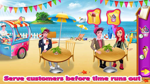 Ice Cream Beach Cart: Ice Popsicle Shop Games screenshot 4