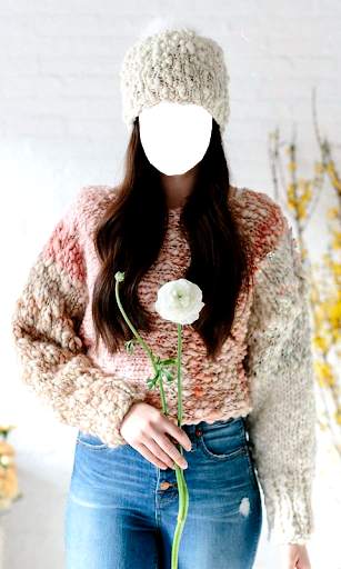 Women Winter Scarfs Photo Suit screenshot 5