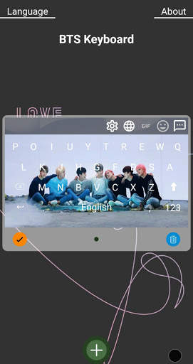 BTS keyboard स्क्रीनशॉट 2