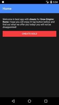 Cheats For Grow Empire Rome screenshot 1