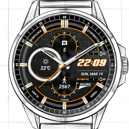 Racing Watch Face & Clock Widget screenshot 13