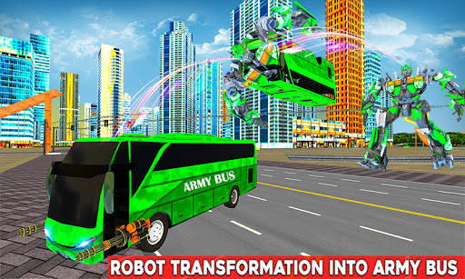 Army Bus Robot:Flying Car Game screenshot 1