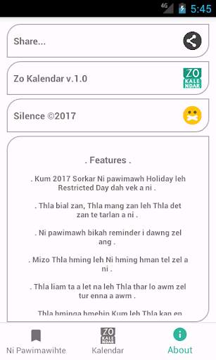 Zo Kalendar screenshot 4