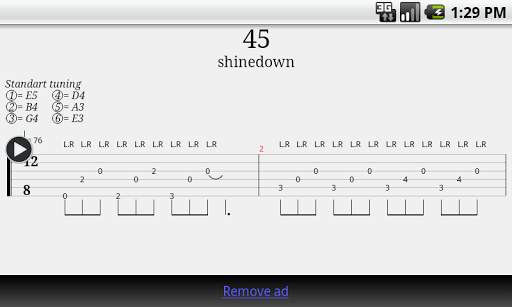 Guitar Tab Player 5 تصوير الشاشة