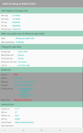 Device Checker  *SAM* (Phone and tablet testing) screenshot 11