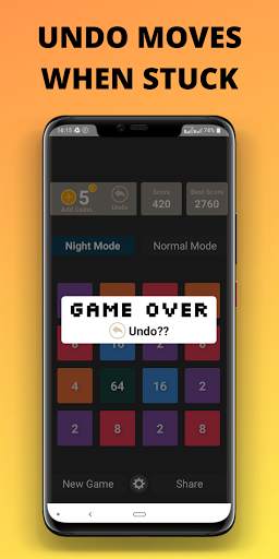 2048 Puzzle Game: Dark Mode & Casual Board Game screenshot 3