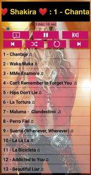 Shakira SONGS OFFLINE ( 40 SONGS ) screenshot 5