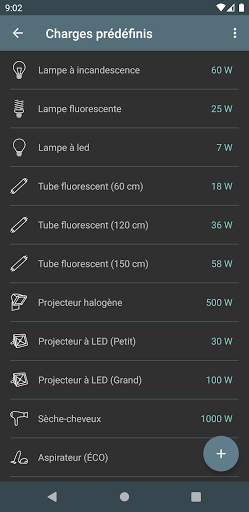 Coûts électriques screenshot 4