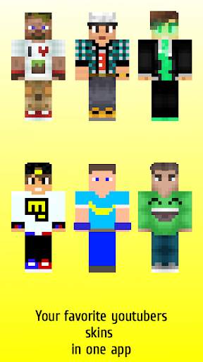 Youtubers skins for Minecraft screenshot 3