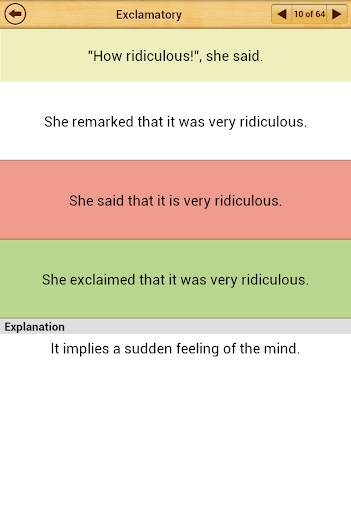 Grammar : Reported Speech Lite screenshot 14