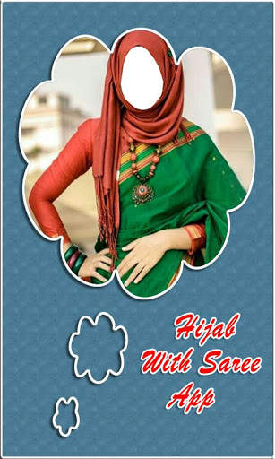 Hijab With Saree Photo Montage New 2 تصوير الشاشة