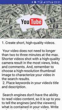 Youtube Guideline  make Money from Youtube screenshot 3