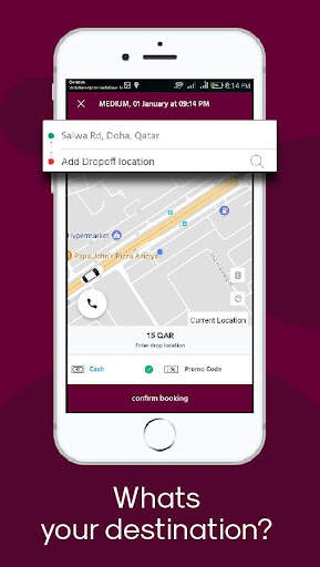 Qatar Taxi -  Car Booking App स्क्रीनशॉट 3