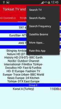 Turksat TV and Radio Frequencies screenshot 3