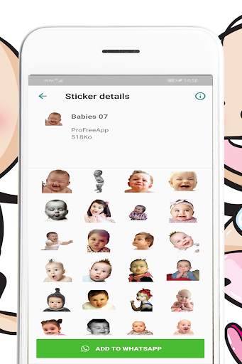 Cute Babies Stickers for Whatsapp screenshot 4