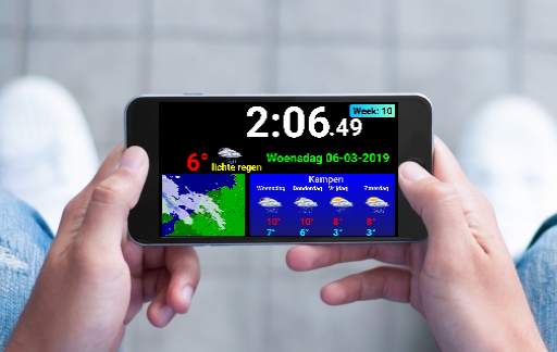 Digital clock weather station screenshot 1