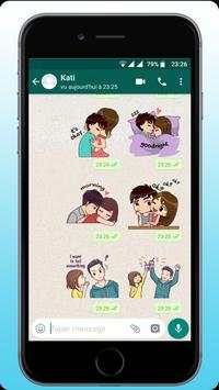 Love Couple Stickers For Whatsapp - WAStickerApps screenshot 3