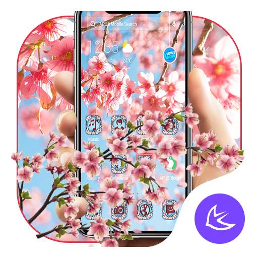 Cherry Blossom APUS Launcher theme 63.0.1001
