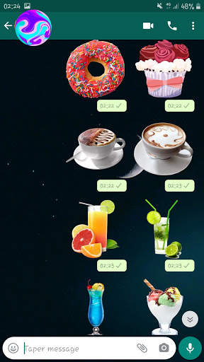 Food Stickers For WhatsApp (WAStickers) screenshot 4