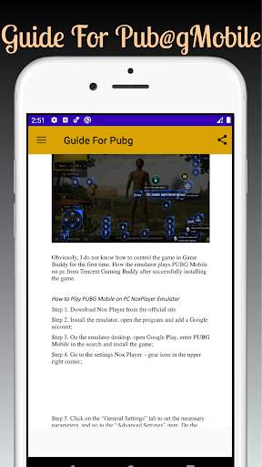 Guide For P U~B G~Mobile screenshot 4