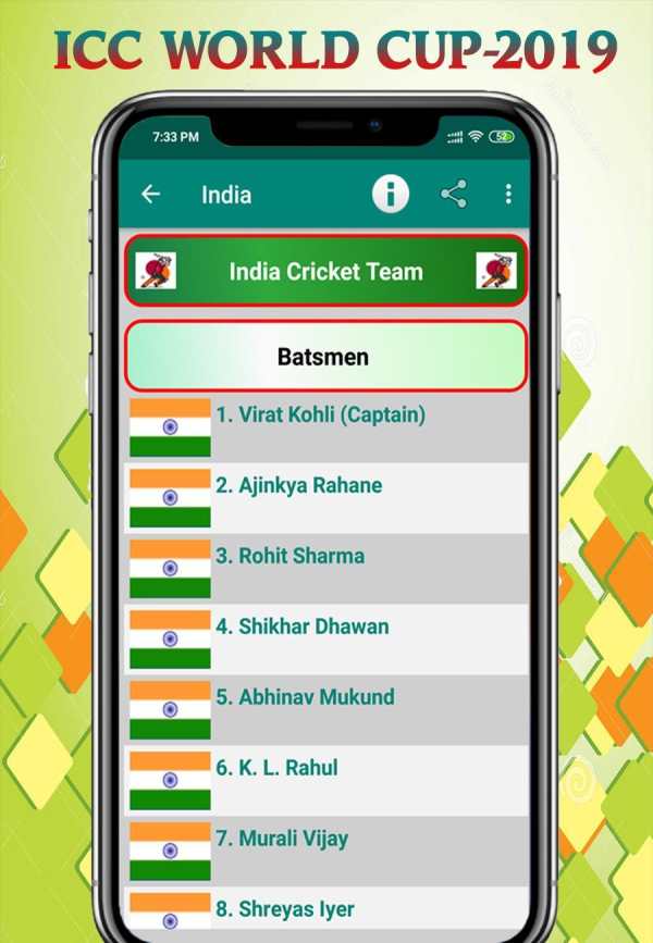 Cricket world cup 2019 (Schedule, Team) screenshot 6