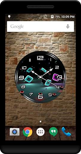 Neon Clock Live Wallpaper screenshot 4