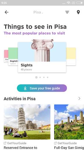Pisa Travel Guide in English with map screenshot 2