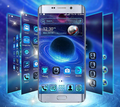 Galaxy Space Launcher Theme screenshot 1