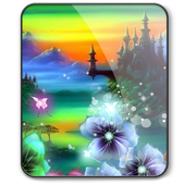 Love Message HD LWP Flowers icon