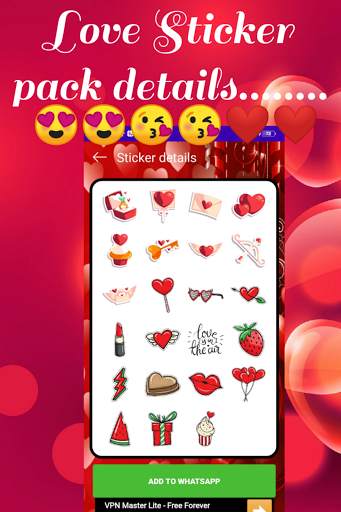 Love Sticker For Whatsapp &Gif screenshot 6