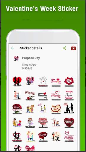 Stiker WA Love valentine classic 2020 screenshot 4