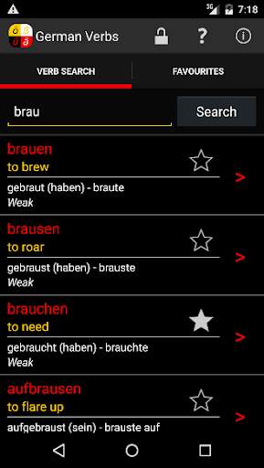 German Verbs screenshot 1