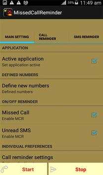 Missed Call Reminder and SMS Alerts screenshot 10