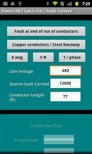 Electrc NEC Calcs Lite screenshot 3