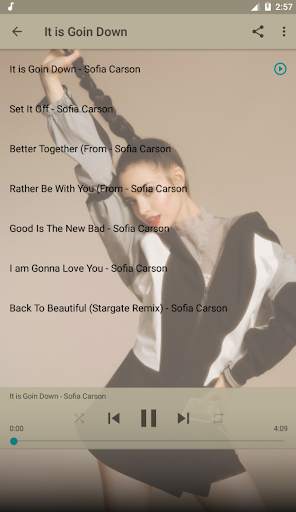 Sofia Carson Best Of Music screenshot 2