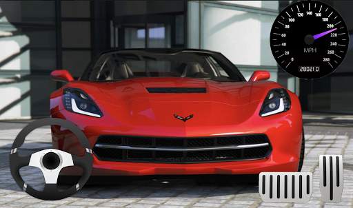 City Driving Chevrolet Corvette Parking screenshot 4