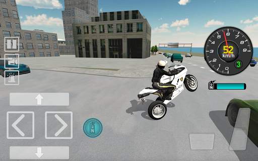 Police Motorbike Driving Simulator screenshot 1