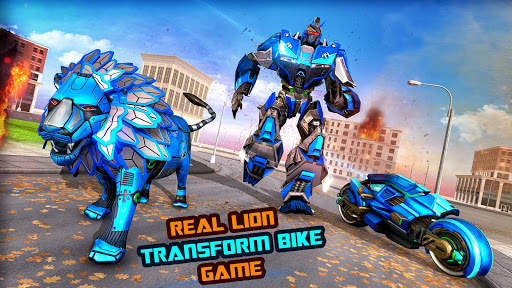 Real Lion Transform Robot Hero: Robot Games screenshot 1