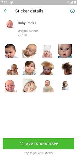 Funny Baby Faces Stickers Pro screenshot 2