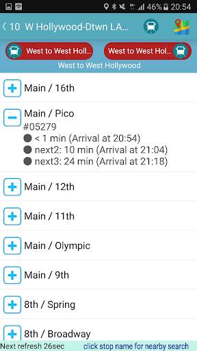 Los Angeles Bus Tracker screenshot 3